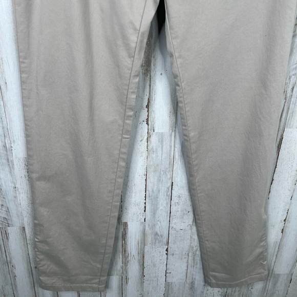 Open Edit Men's Chino Pants Size 33 Beige Casual Flat Front Straight Leg - Picture 4 of 13